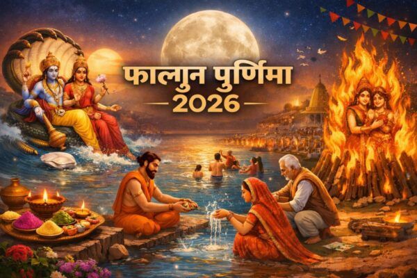 फाल्गुन पूर्णिमा एआई इमेज