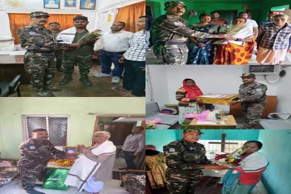 शहीदों के घर पहुंची STF की टीम