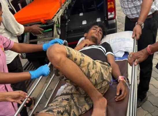गिरफ्तार आरोपी जो हाजत से भागा था और पुलिस की गोली से घायल हुआ