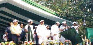 मंत्री सुदिव्य कुमार ने हरी झंडी दिखाकर मैराथन को किया रवाना
