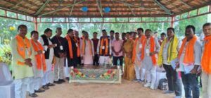 प्रशिक्षण महाअभियान के दौरान कार्यकर्ताओं को संबोधित करते नेता प्रतिपक्ष बाबूलाल मरांडी