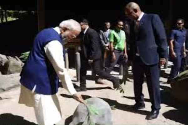 PM Modi's Seychelles visit: Prime Minister received a rousing welcome, President Patrick Herminy was present at the airport