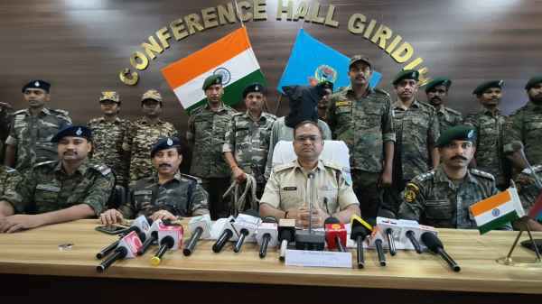 Giridih: Top Naxalite Ajay Mahato alias Tiger, carrying a bounty of Rs 25 lakh, arrested; wanted in over 240 cases