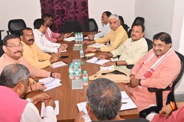 BJP's core committee addresses issues of law and order, JPSC, and farmers' concerns, with an emphasis on strengthening its organizational structure.