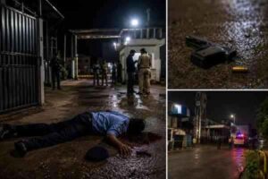 Guard shot dead