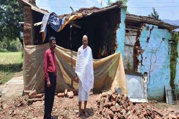 दामोदर दुर्घटनास्थल का पंचायत समिति सदस्य ने लिया जायजा