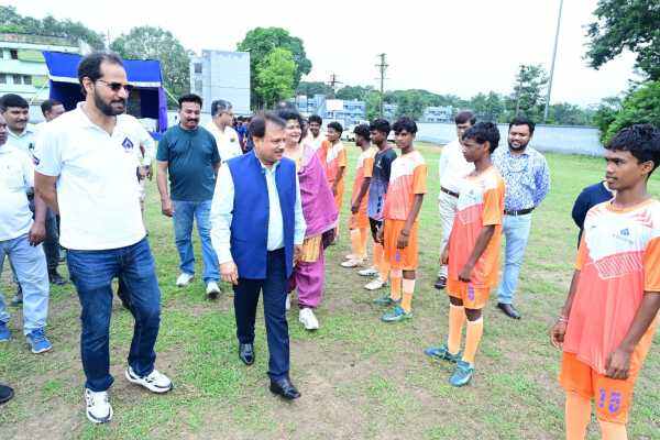 पीटर थंगराज मेमोरियल ग्रामीण युवा फुटबॉल चैंपियनशिप का उद्घाटन समारोह