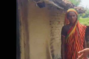 The brutal truth of the Amrit Kaal in Hazaribagh: A Dalit widow is forced to live in a dilapidated thatched house with three children. Has the dream of 'housing for all' remained confined to paper?