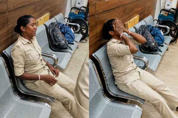 A female home guard, heartbroken over not receiving her honorarium, broke down in tears at MGM Hospital and threatened to commit suicide by jumping from the roof.