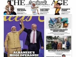 M Modi dominated the Australian media: One newspaper praised him as 'Mr. India', other media outlets also gave him high praise.