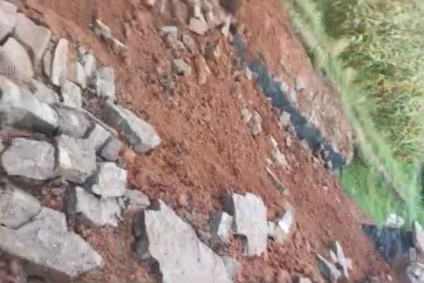 collapses during first rain