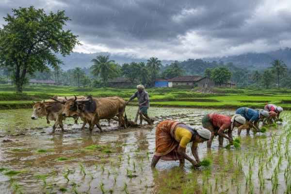 Paddy transplantation
