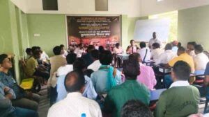 Chaibasa: Deliberations on PESA Rules-2025 and the traditional Munda-Manki system; a seminar organized by the Adivasi Ho Samaj Mahasabha.
