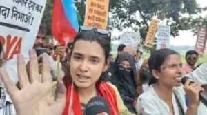 Neha Bora got angry over ink throwing, said- 'BJP and RSS's trick'