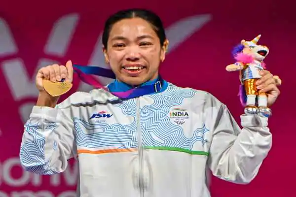 Commonwealth Games 2026: Weightlifting team receives grand welcome upon return, Mirabai Chanu says 'glad she could win gold for the country'