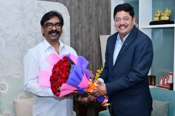 Tata Steel Vice President met Chief Minister Hemant Soren.