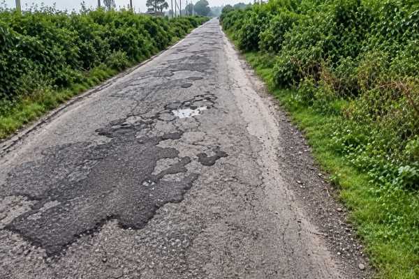 Dilapidated railway track