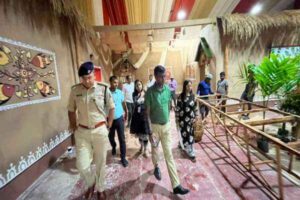 आदिवासी महोत्सव की तैयारियों का जायजा