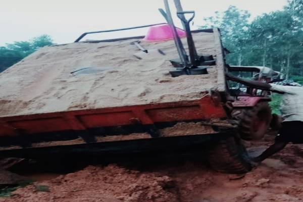 Illegal sand mining