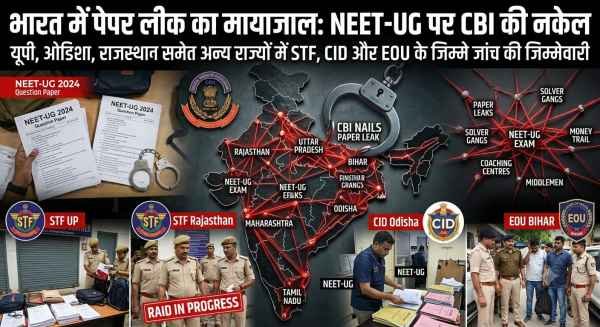 Paper leaks in India: CBI tightens its grip on NEET-UG; STF, CID, and EOU are responsible for investigations in Uttar Pradesh, Odisha, Rajasthan, and other states.