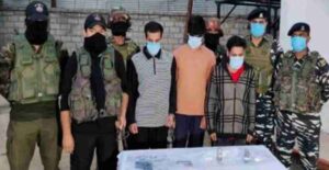 Terror plot foiled: Five terrorists arrested in Kashmir's Kulgam; huge quantity of arms and ammunition recovered.