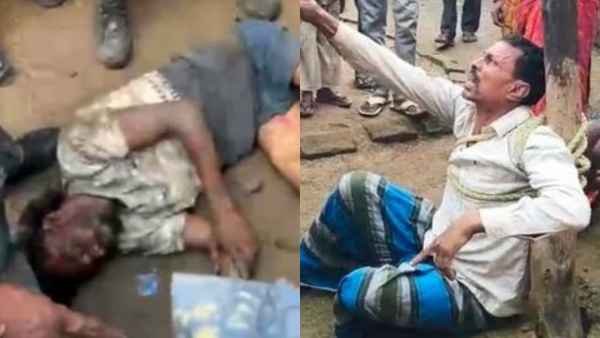 Mob lynching in Tandwa, Chatra: A young man accused of raping a minor was beaten to death by a mob, and his father was tied to a pole and beaten.