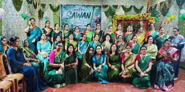 DVC female employees celebrated the Sawan Mahotsav with great enthusiasm at Bokaro Thermal.