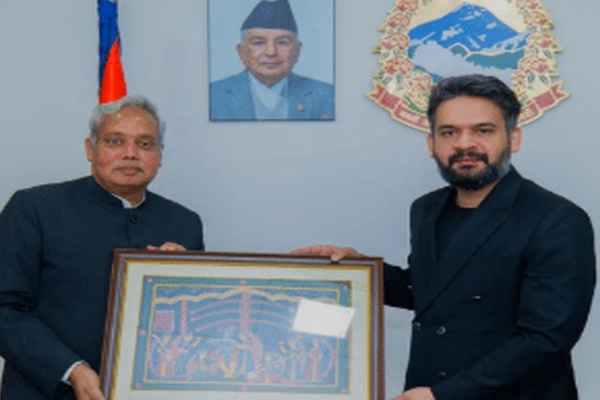 Meeting with Nepal PM: Indian Ambassador Naveen Srivastava met Balendra Shah, stressed on further strengthening India-Nepal relations.
