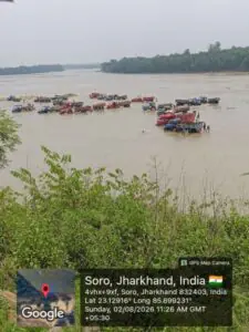 Saraikela: Illegal sand trade continues despite NGT ban, administration strict
