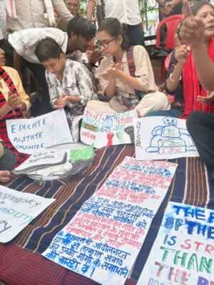 JPSC-JSSC agitation: AISA sets up a separate tent at Jaipal Singh Munda Stadium