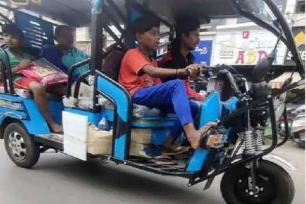 Questions raised about underage e-rickshaw drivers.