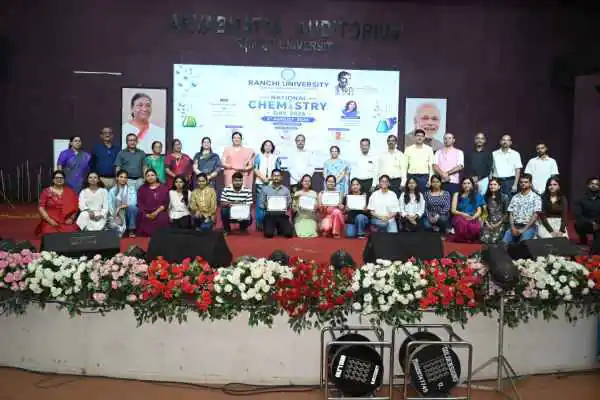 Ranchi University celebrates National Chemistry Day; Vice-Chancellor announces 4 new research fellowships