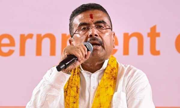 Suvendu Adhikari attacks Communists and TMC, says Bengal lagged behind due to confrontation with the Central Government, but now the 'double-engine government' is working at full speed.