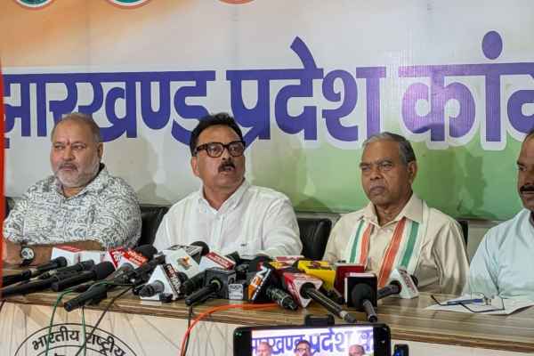 Update: Congress announces protest in Jharkhand against the Central Government's arbitrary attitude; a massive agitation—spanning from the streets to Parliament—will unfold, with a state-wide movement commencing on the 27th.