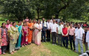 Ranchi: Tree plantation took place in Ward 34 during Sakhua Mahotsav, a resolution was taken to increase greenery.