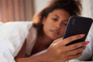 mobile before sleeping